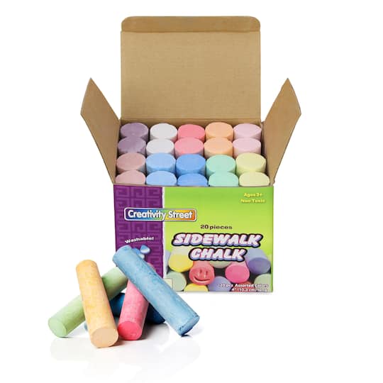 Creativity Street; Creativity Street® Assorted Sidewalk Chalk, 6 Boxes; Category:Chalk; Image:1